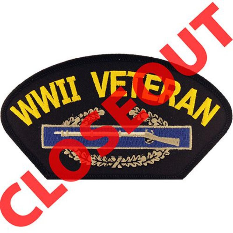 PM1391 Patch - World War II, Hat, Cib - 5.25 x 3 in.