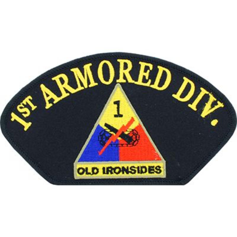 PM1404 Patch - Army, Hat, 1st Arm - 5.25 x 3 in.