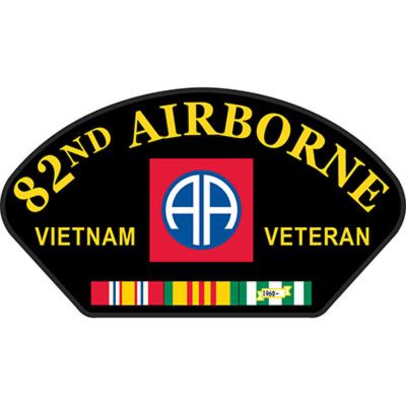 PM1418 Patch - Vietnam, Hat, Army, 82nd Airborne - 5.25 x 3 in.
