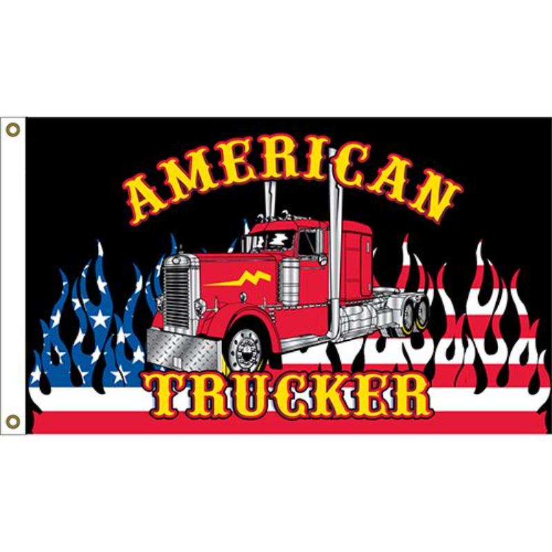 F1470 Flag - American Trucker - 3 x 5 ft.