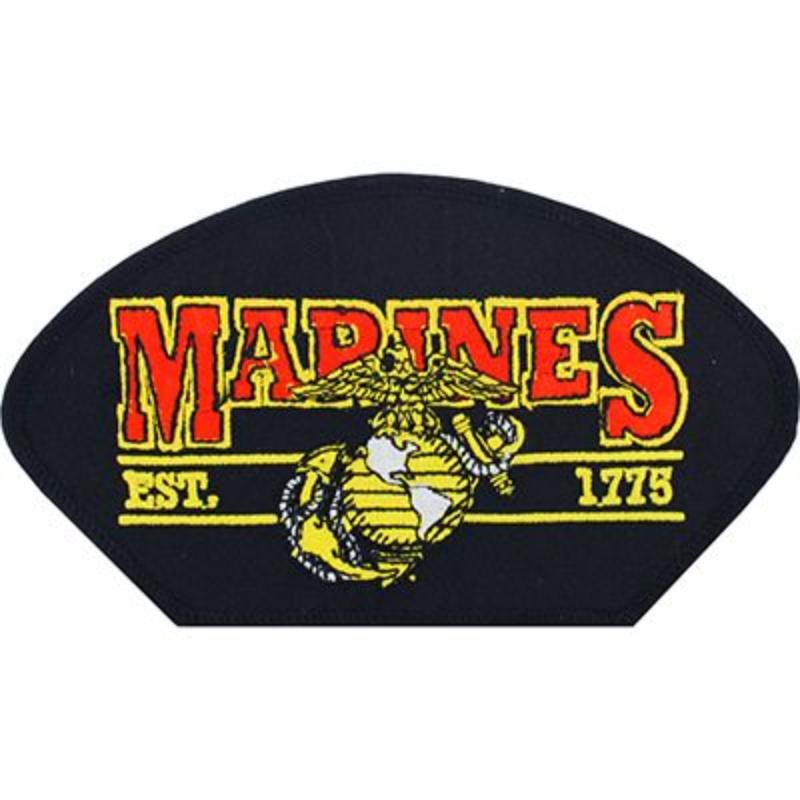PM1483 Patch - USMC, Hat, Est.1775 - 5.25 x 3 in.