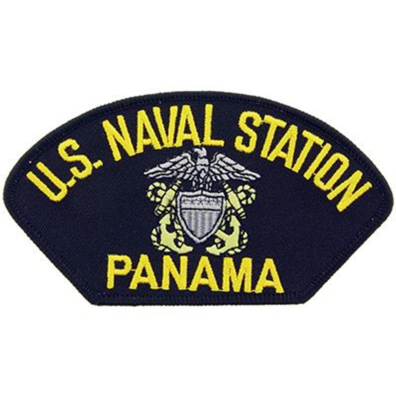 PM1573 Patch - USS, Panama Naval Station - 5.25 x 3 in.