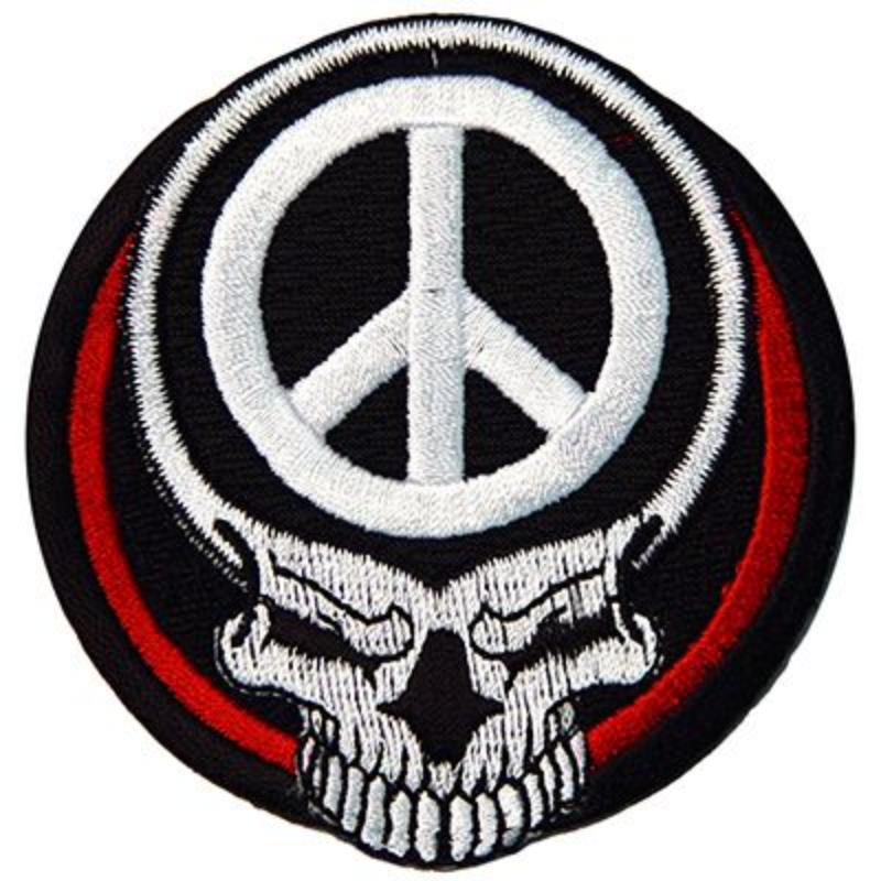 PM3101 Patch - Skull Peace Sign - 3 in.