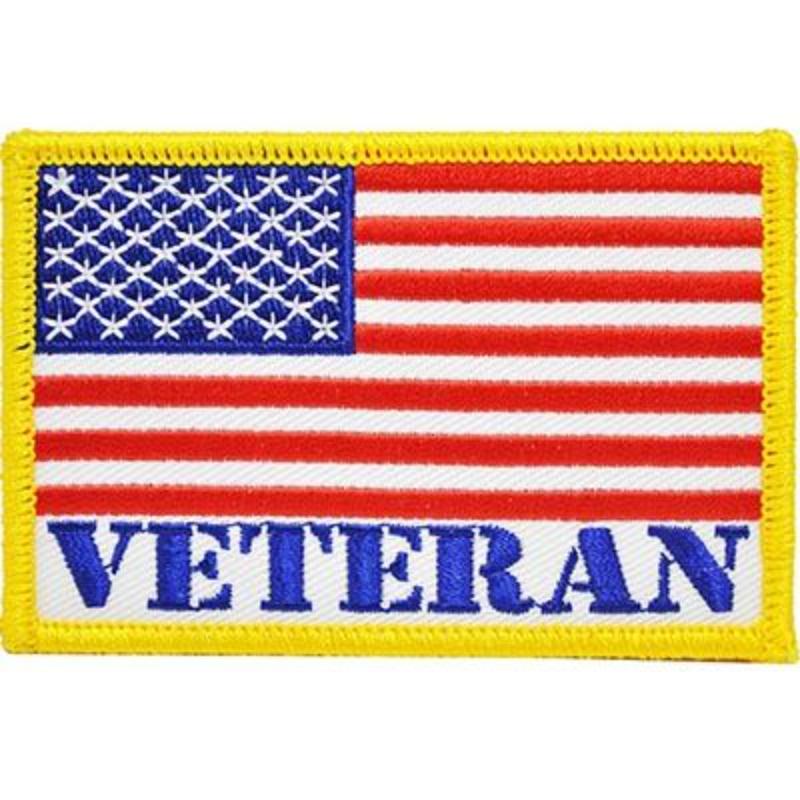 PM3111 Patch - USA Veteran - 3.5 x 2.25 in.