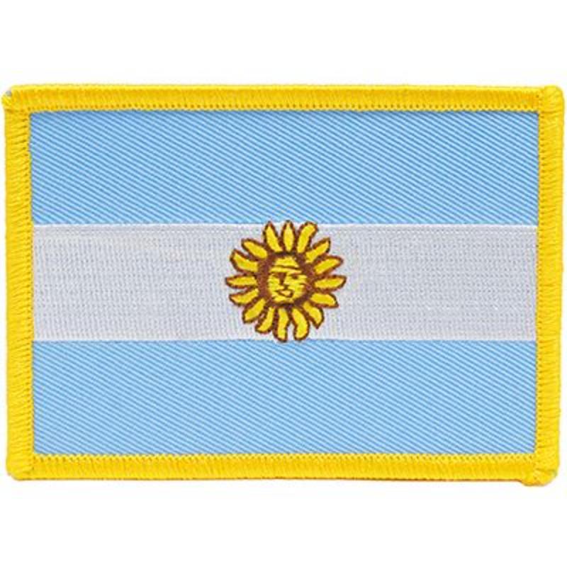 Argentina Patch - Multicolor - 3.5 x 2.5 in. - Durable Embroidery
