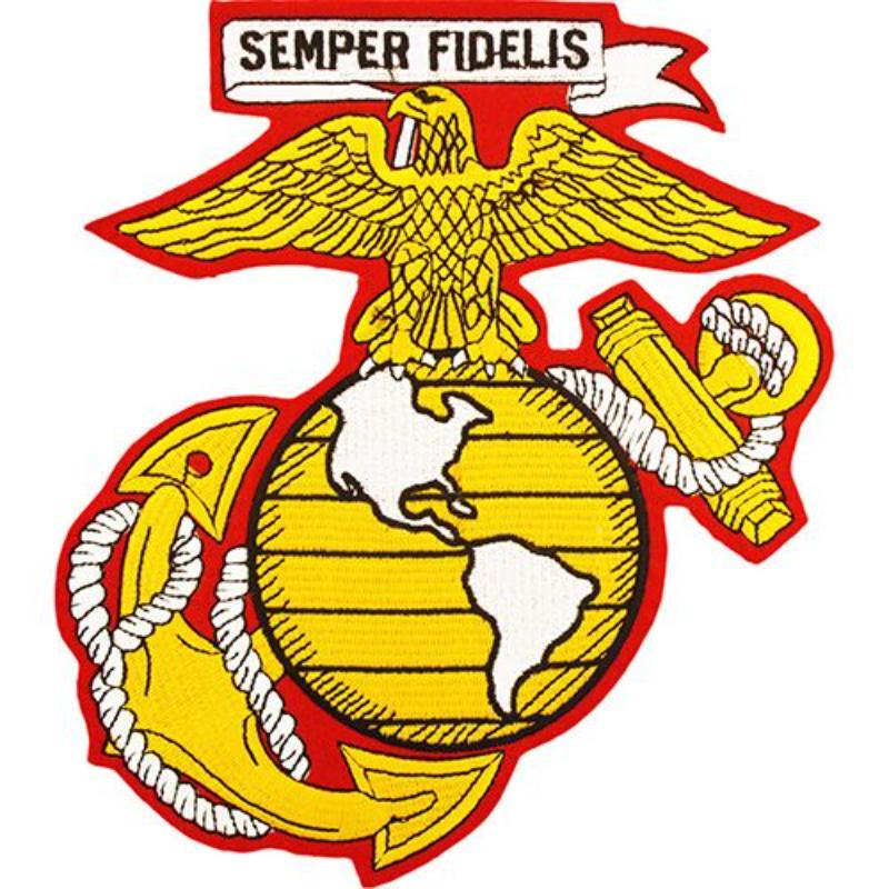 PM9112 Patch - USMC EGA 10 - Yellow & White - 10 in.