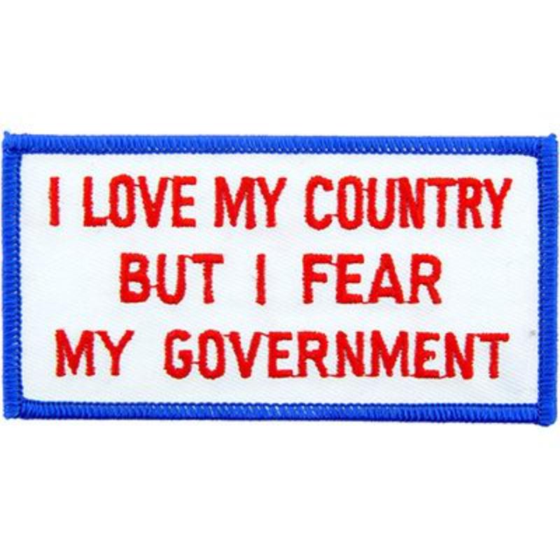 PM3198 Patch - Love My Cntry, Fear - 4.23 in.