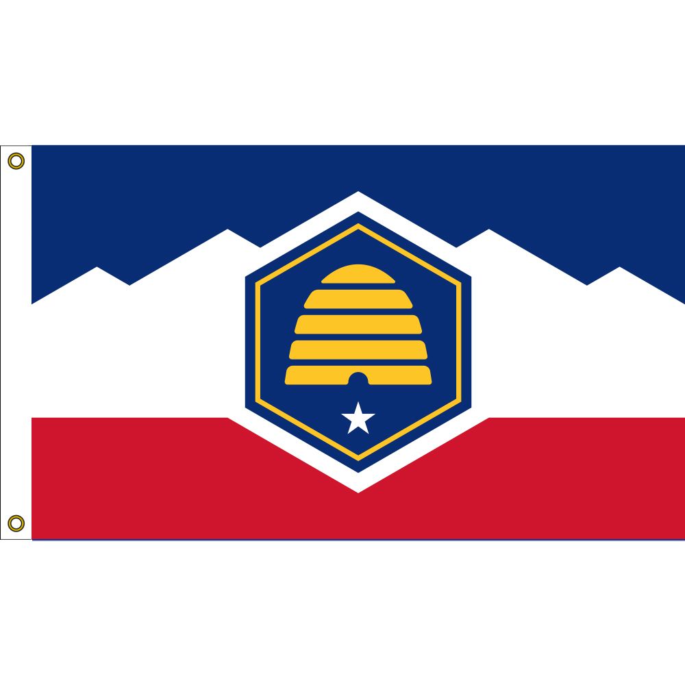 Utah Flag - 3 x 5 ft. - Durable Material - Vibrant Design