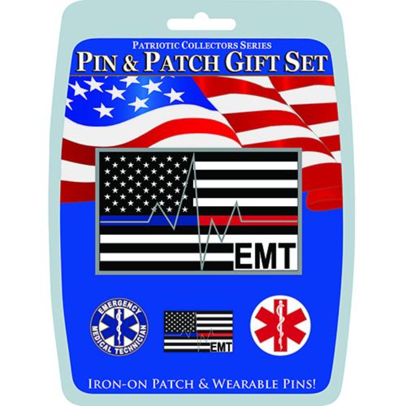 Picture of Eagle Emblems DIS0018 Gift Set - EMT - 3 Pins & 1 Patch