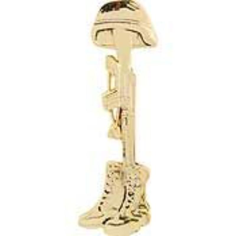 Pin - Memorial - Rifle - Boots - Kia Battle Cross - Large - 2 in.