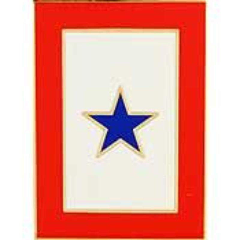 Family Member In Service Pin - Blue Star - Large - 1.5 in. - Durable Material