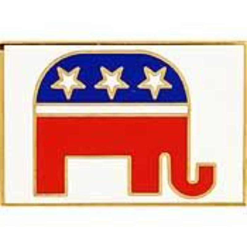 P13111 Pin - Party, Republican - 1.625 in.