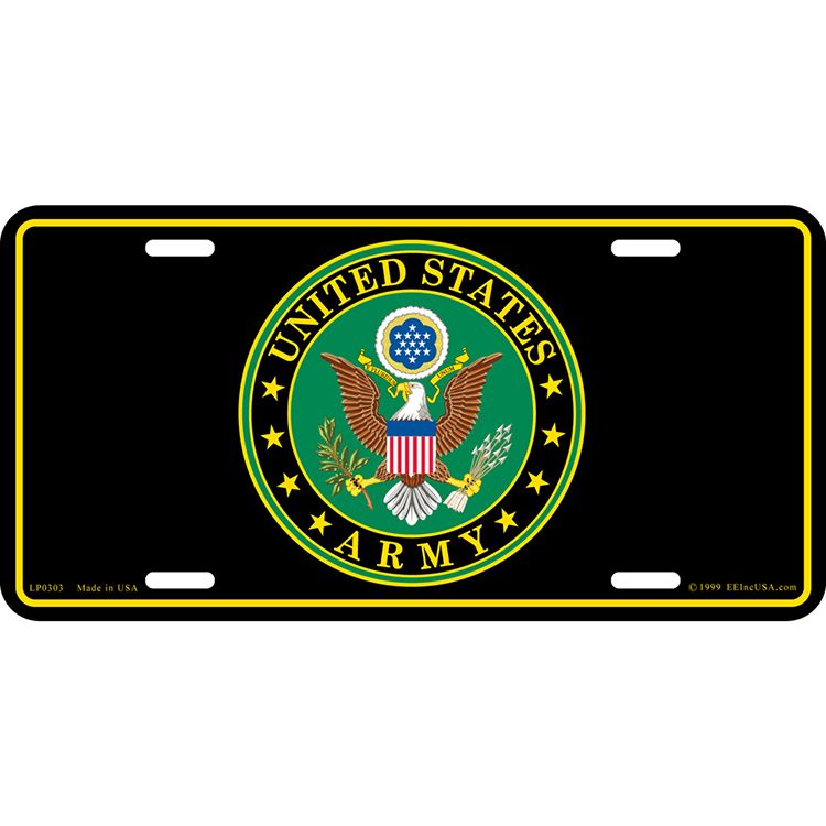 LP0303 License Plate Frame - Army Symbol - 6 x 12 in.