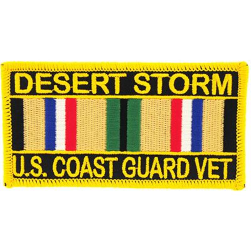 PM1146 Patch - Desert Strom United States Coast Guard, - Service Ribbon - 4 in.