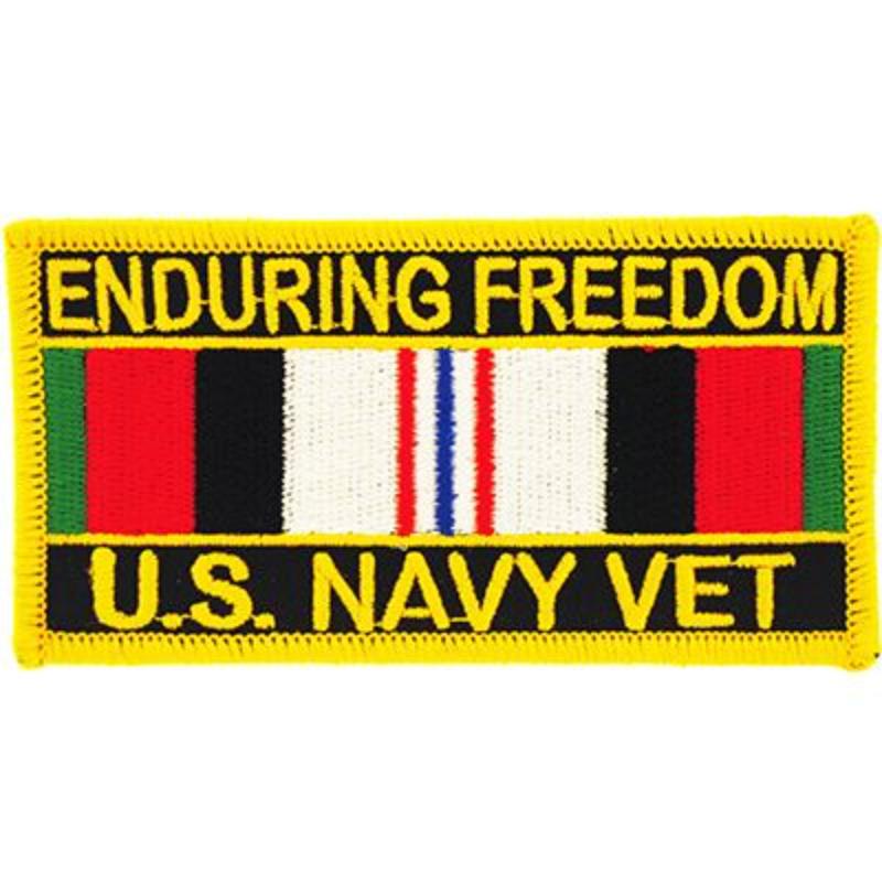 PM1155 Patch - Enduring Freedom USN - Service Ribbon - 4 x 2.13 in.