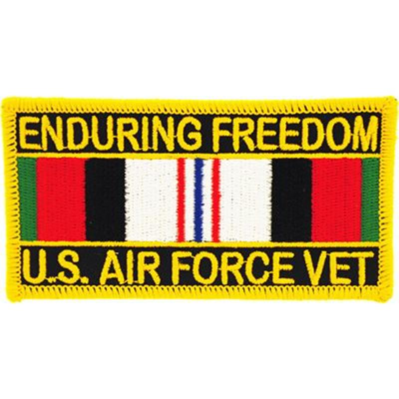 PM1156 Patch - Enduring Freedom USAF - Service Ribbon - 4 x 2.13 in.