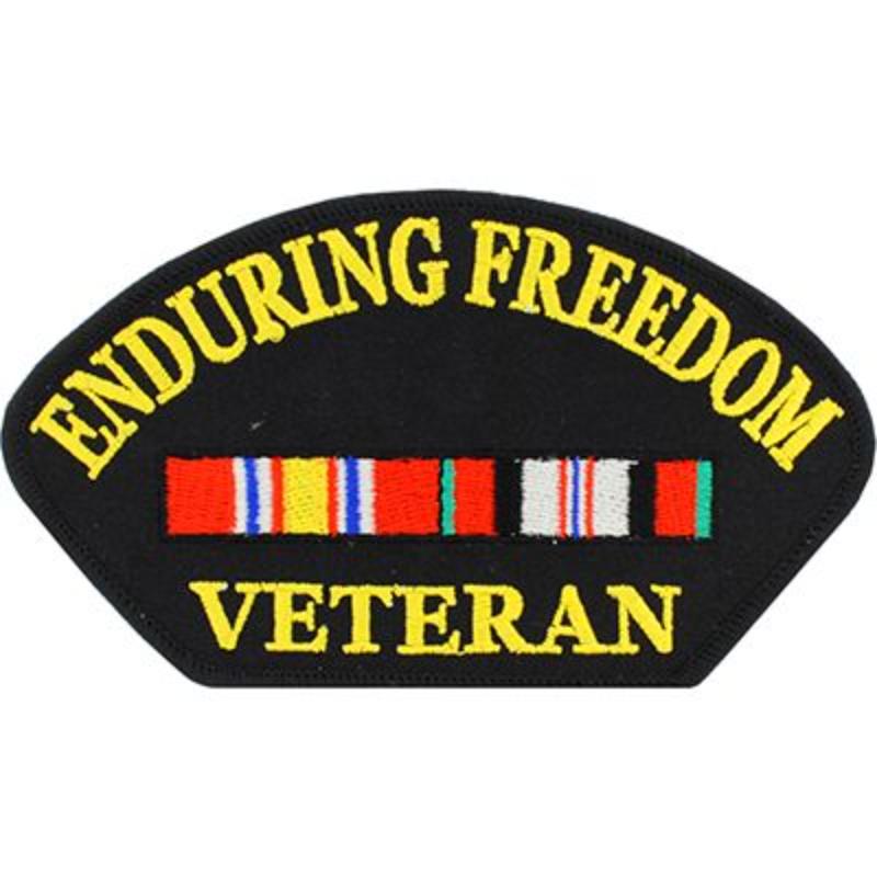 PM1681 Patch - Enduring Freedom Veteran - 5.25 x 3 in.