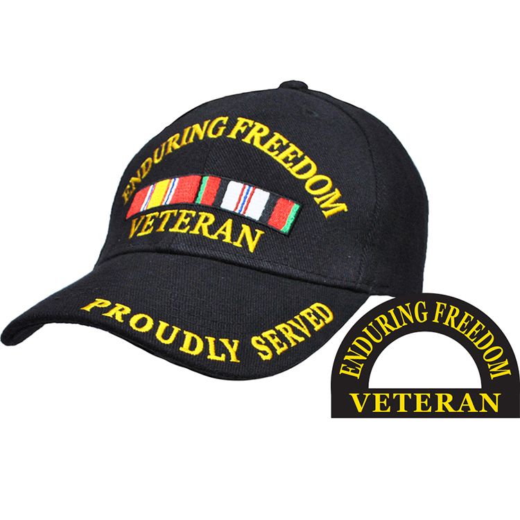 CP00611 Cap - Enduring Freedom, Veteran