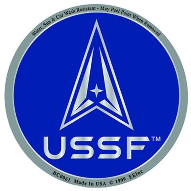 DC0061 Sticker - USSF, Space Force, Semp - 3 x 4.25 in.