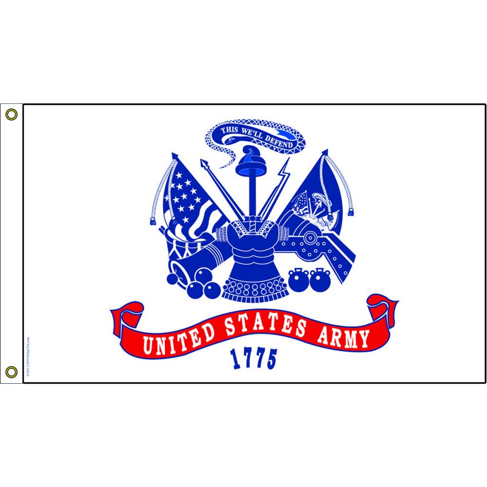 F3201-06 Flag - Army, Nylon-Glow - 4 x 6 ft.