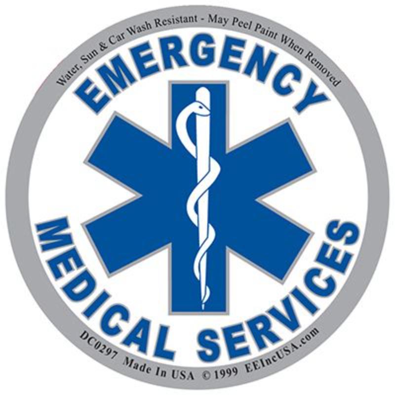 DC0297 Sticker - EMS Logo - 3.5 in.