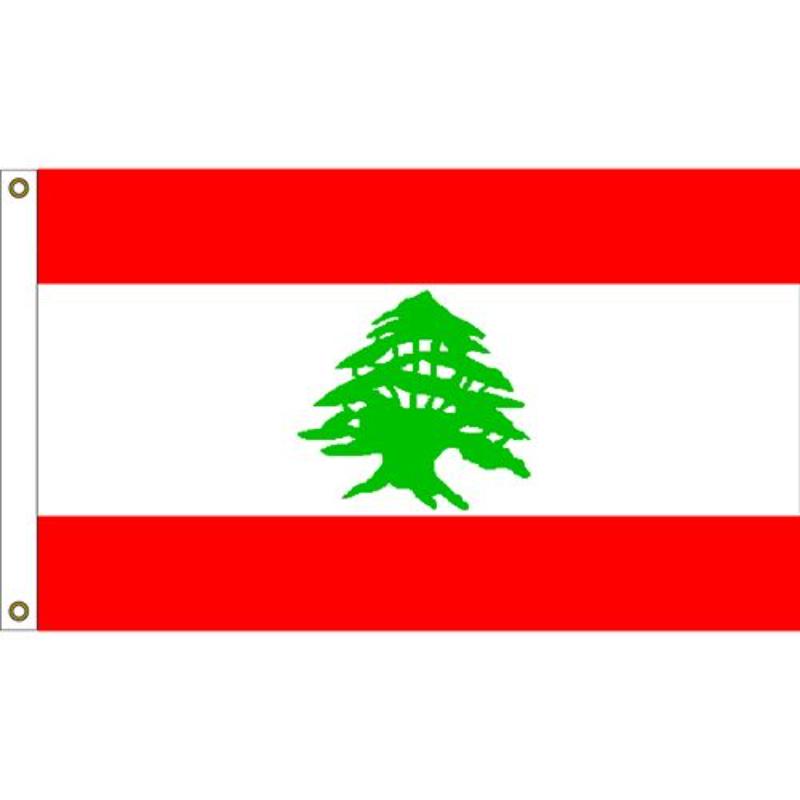 F1065 Flag - Lebanon - 3 x 5 ft.