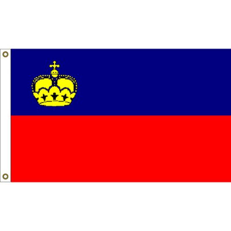 F1068 Flag - Liechtenstein - 3 x 5 ft.