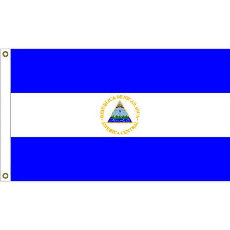 F1077 Flag - Nicaragua - 3 x 5 ft.