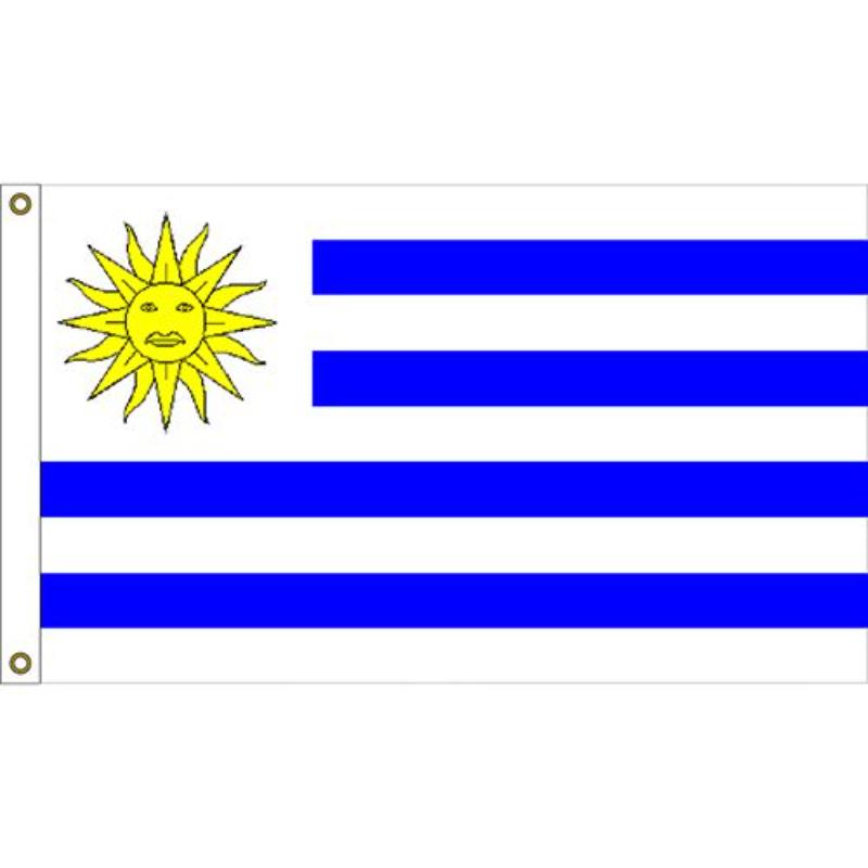 F1114 Flag - Uruguay - 3 x 5 ft.