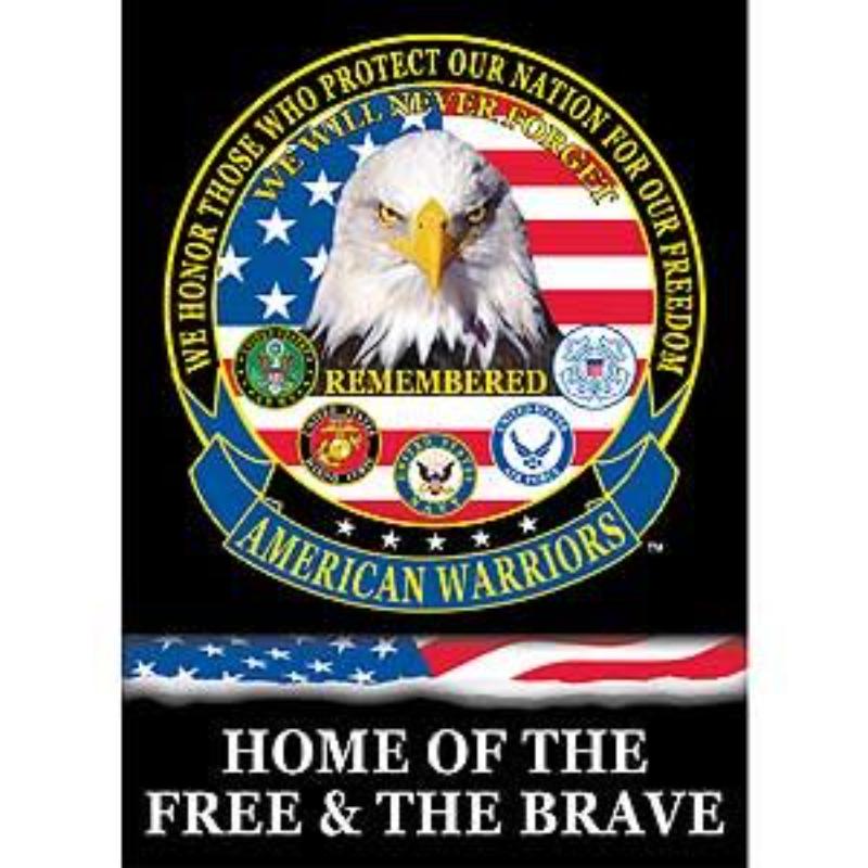 F9012 Banner - American Warriors - 29 x 40 in.