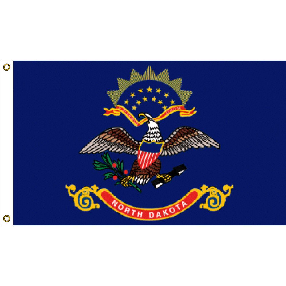 F1535 Flag - North Dakota - 3 x 5 ft.