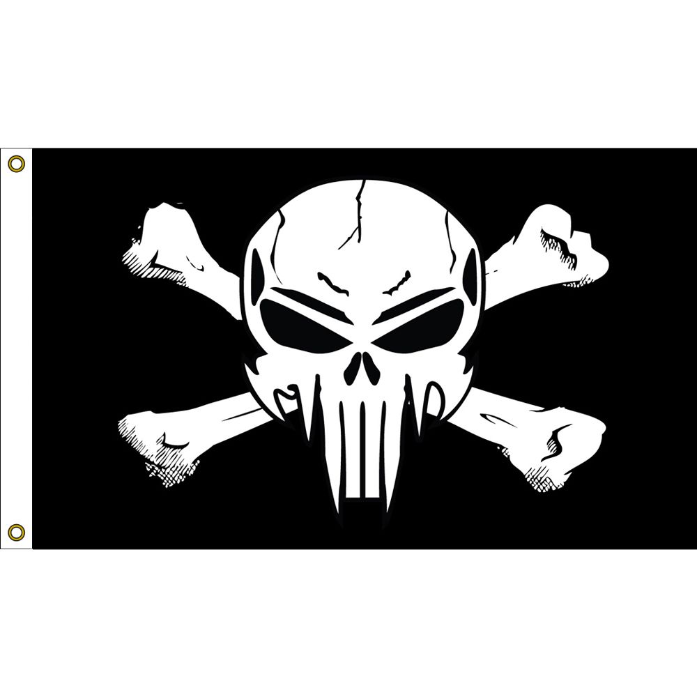 F1850 Flag - Skull & Bones Sniper - 3 x 5 ft.