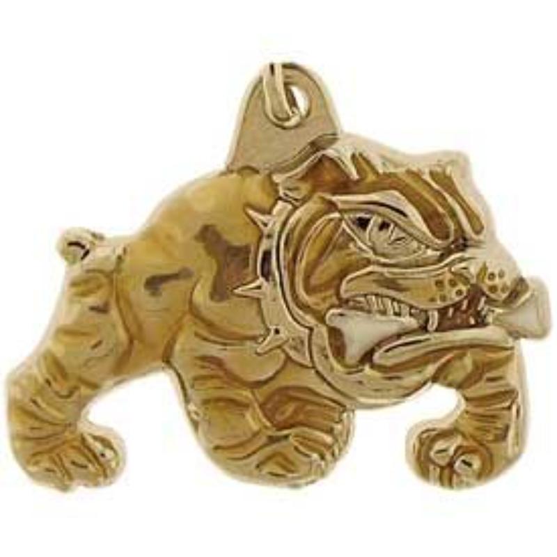 KC2024 Key Ring - Bulldog, Bright-Shine - 1.63 in.