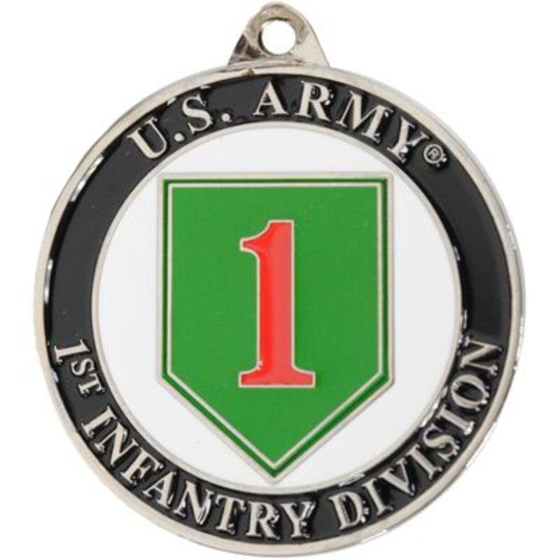 KC2090 Key Ring - Army, 1st Division, Bright-Shine - 1.5 in.