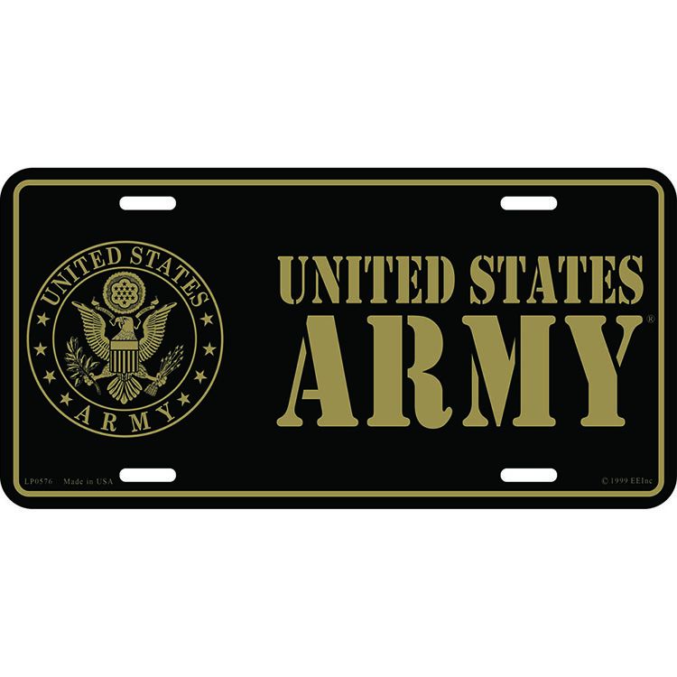 LP0576 License Plate Frame - Army Symbol - 6 x 12 in.