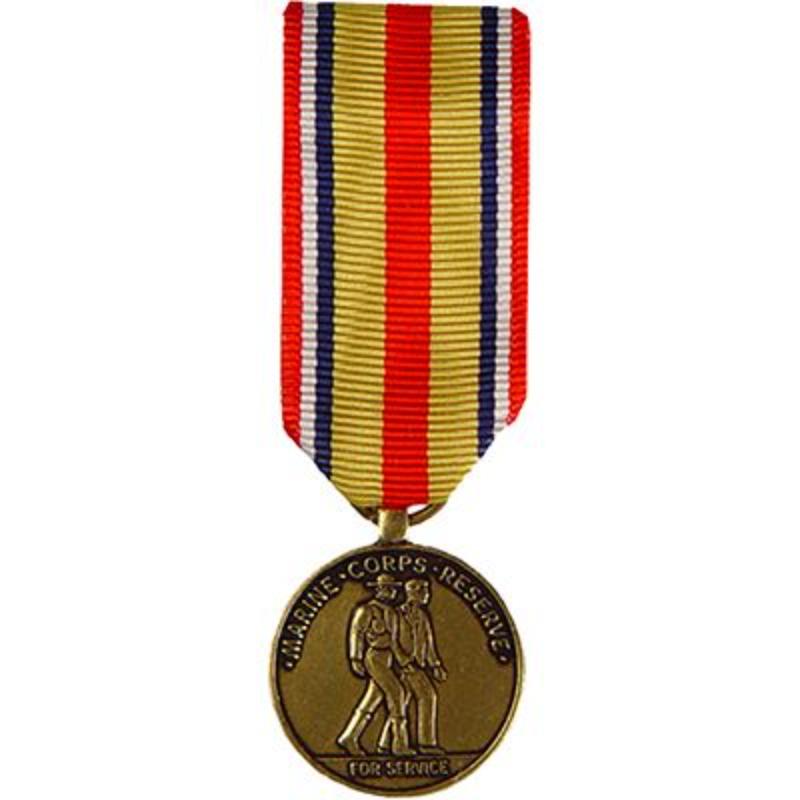 M2044 Mini Medal - USMC, ORG Marine, Reserve - 2.25 in.