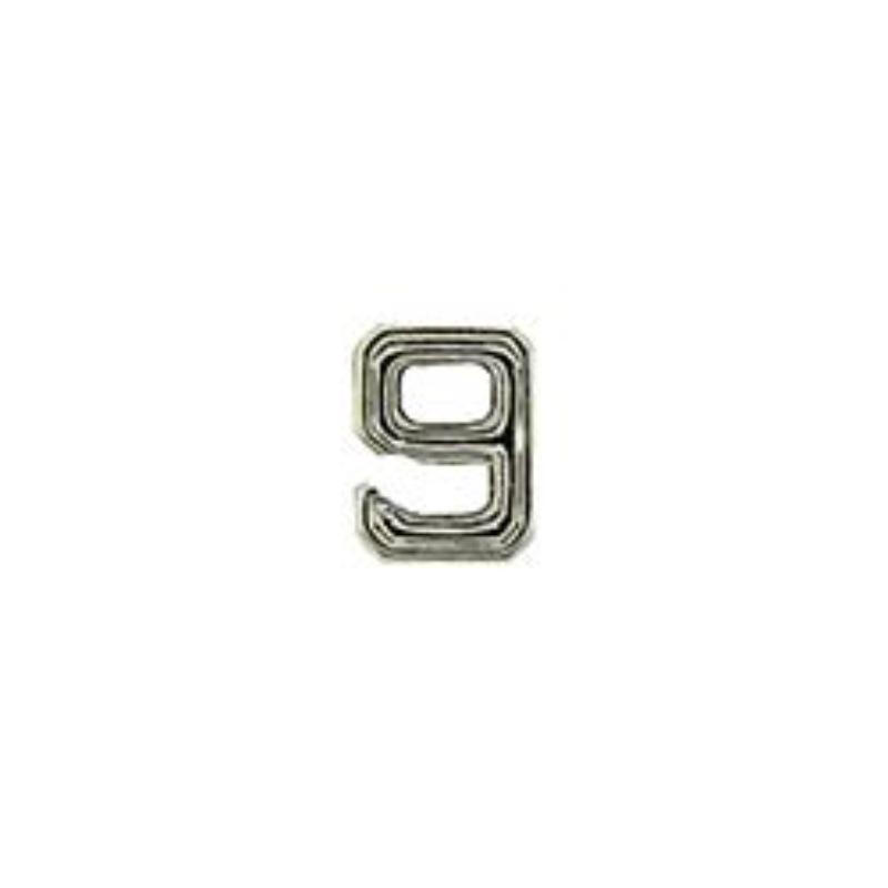 M7669 Dev-Numeral 9, Silver - 0.19 in.