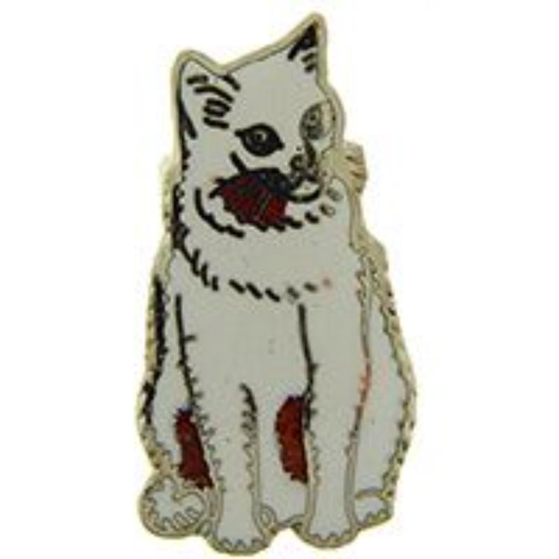 P00376 Pin - Cat, Angora - 1 in.