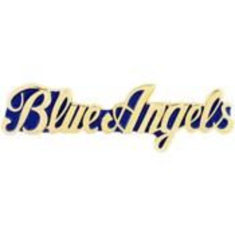 P00468 Pin - B&A, Script Blue Angels - 1.5 in.