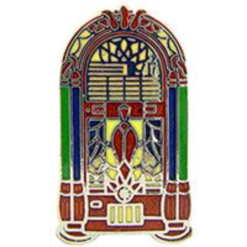 P00562 Pin - Music, Jukebox - 1 in.