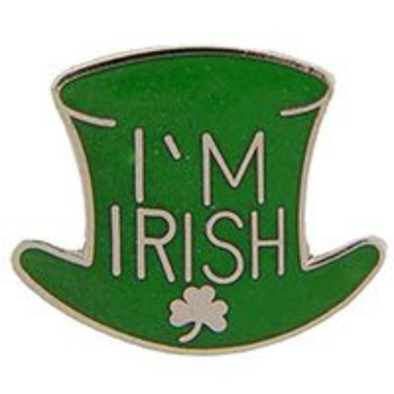 P00628 Pin - Hol, Irish, Hat - IM - 1 in.