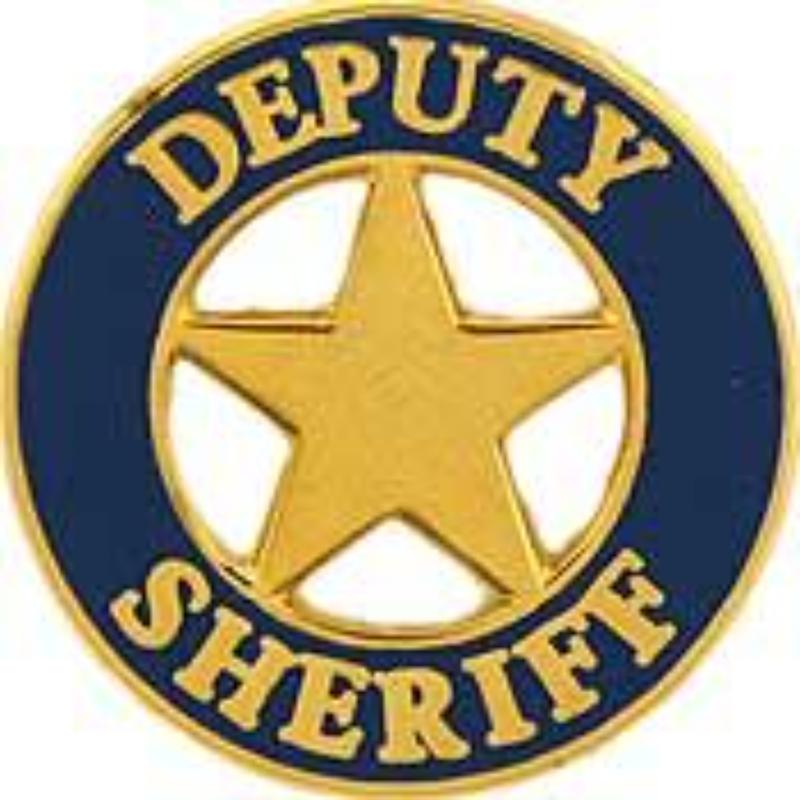P00632 Pin - decal, Sheriff, Deputy - 0.88 in.