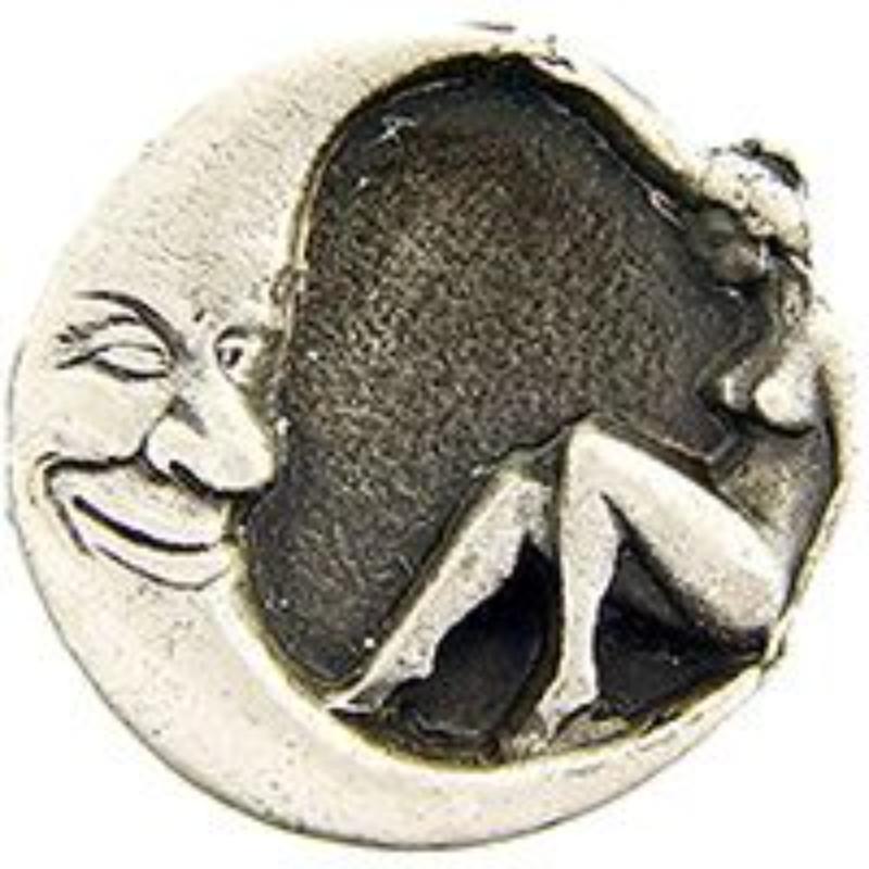 Moon Lady Pin - Silver - 1 in. - Durable Design