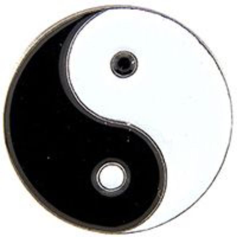 P00714 Pin - Yin & Yang - 1 in.