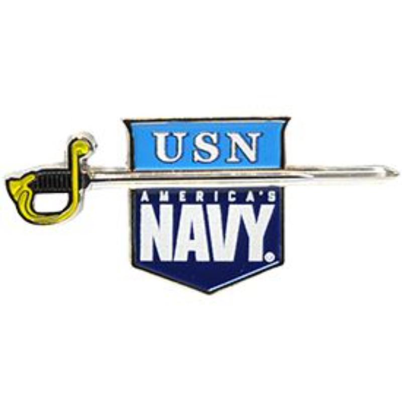 P00811 Pin - Sword, U.S.Navy - 1.63 in.