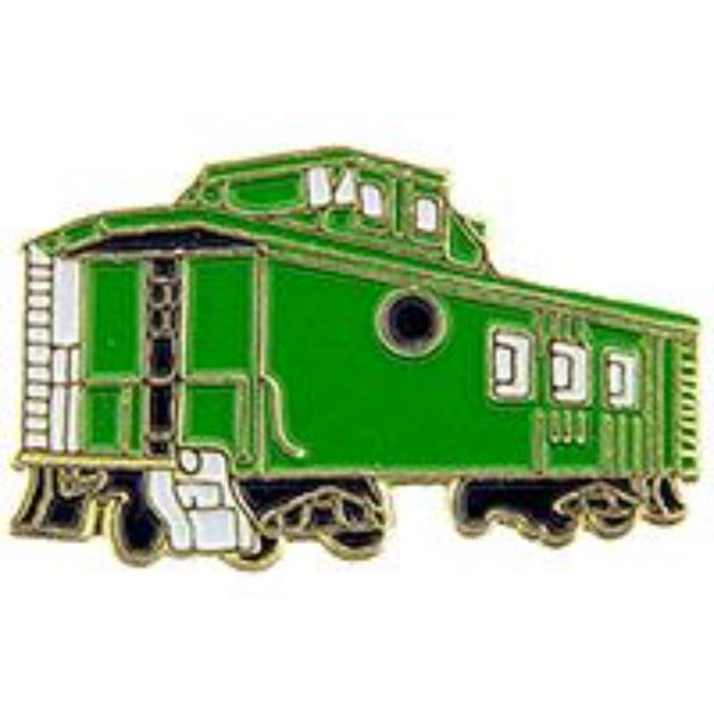 P01196 Pin - RR, Caboose, Green - 1 in.