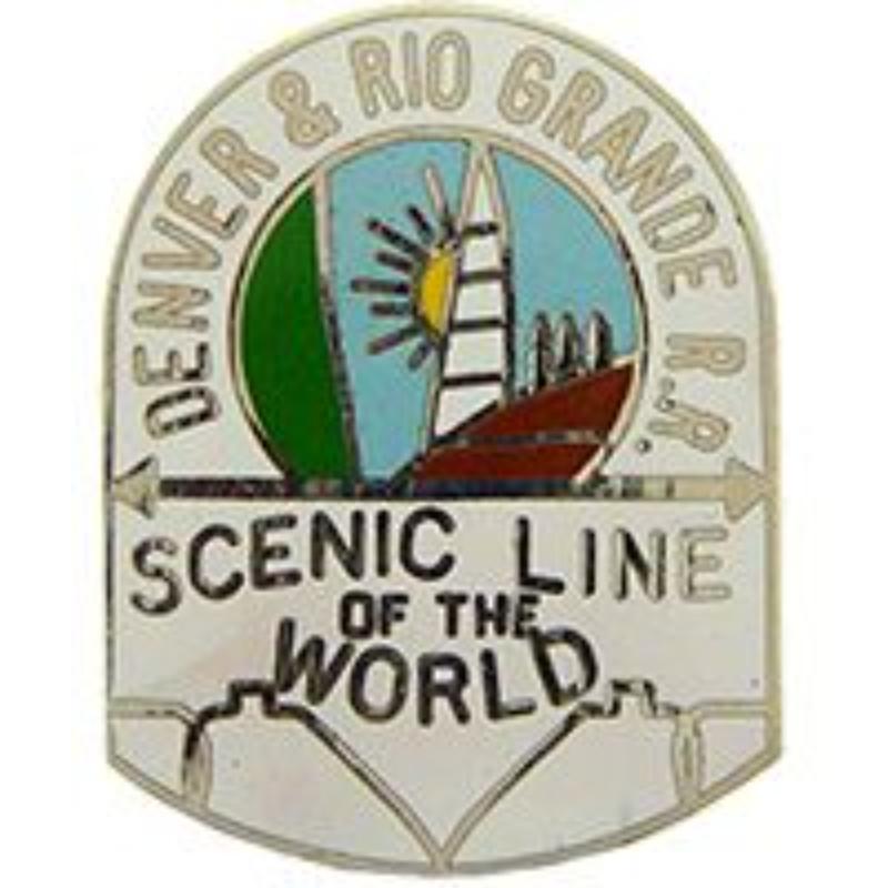 P01215 Pin - RR, Denver & Rio Grand - 1 in.