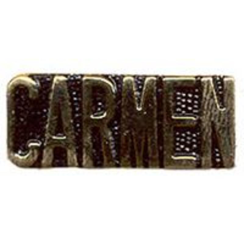 P01472 Pin - RR, Carmen Script - 1 in.