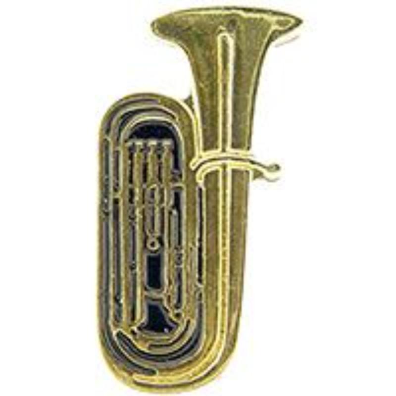 P01927 Pin - Music, Tuba - 1 in.