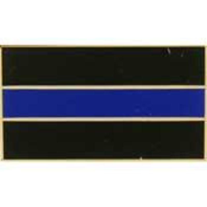 Police Blue Line Honor Pin - Blue - 1.125 in. - Durable Design